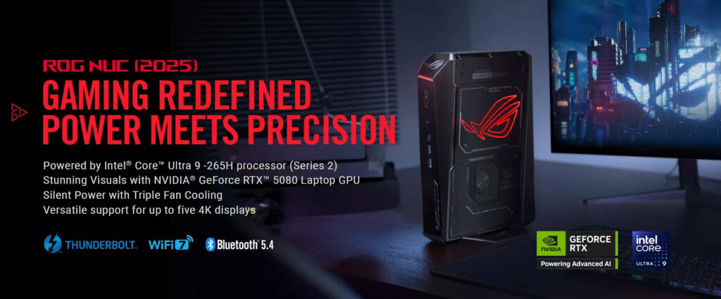 RTX NUC mini pc 2025 rog