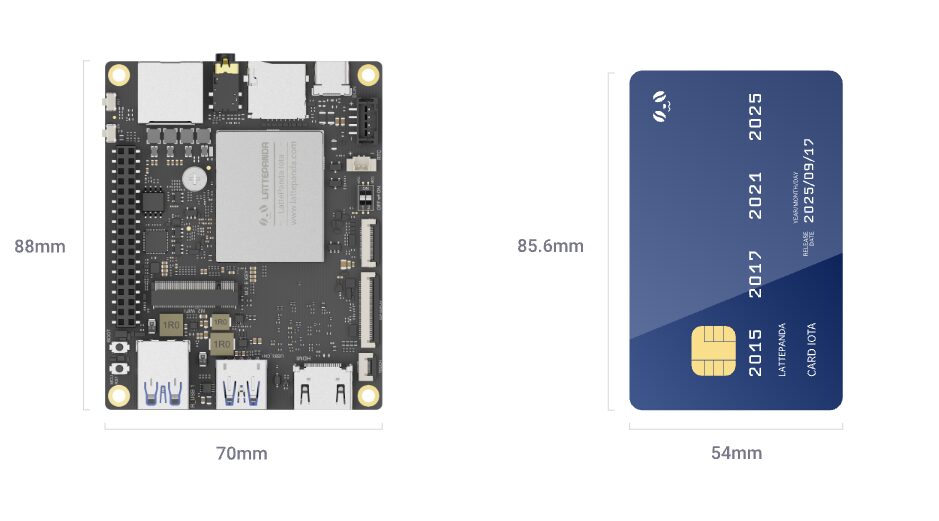 LattePanda IOTA size card size pc