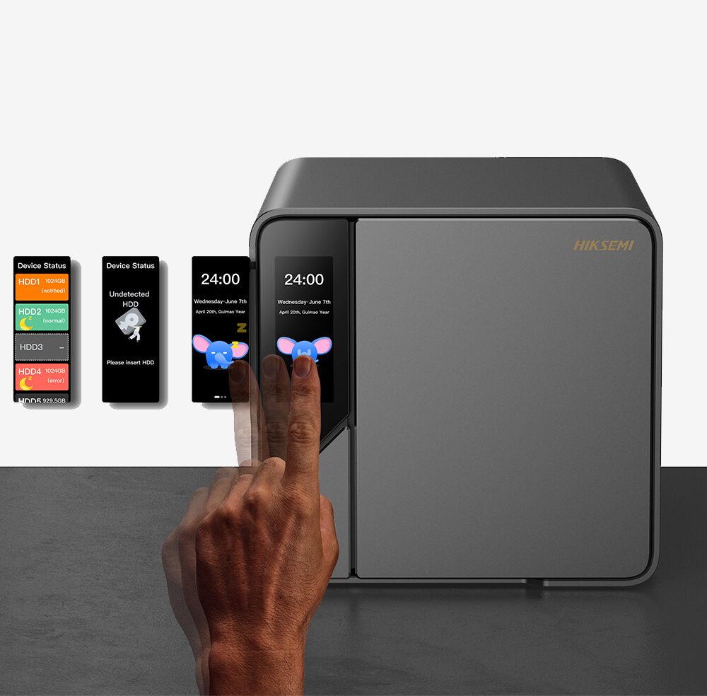 HIKSEMI NAS R1 touchscreen nas
